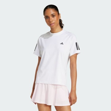 adidas 愛迪達 短袖上衣 女 訓練 慢跑 亞規 CLUB TEE 白 JN7094