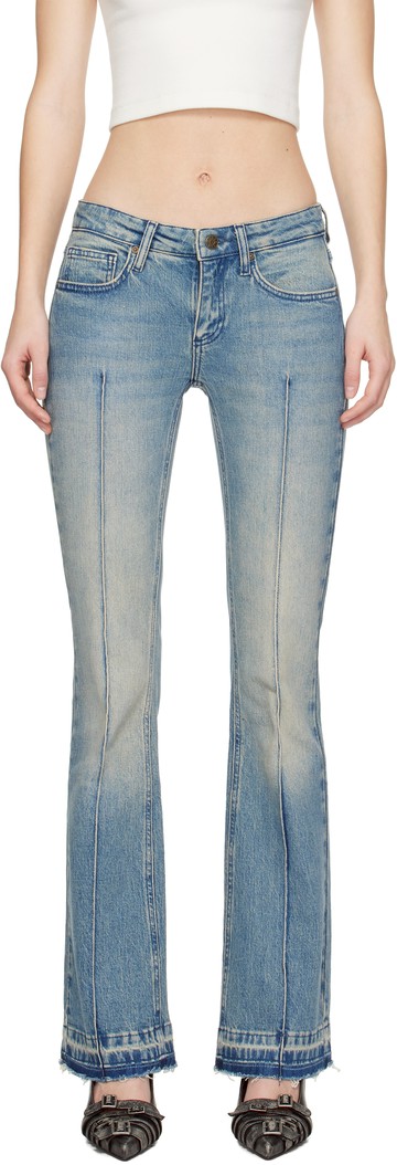 GUESS USA 蓝色 Flare 牛仔裤