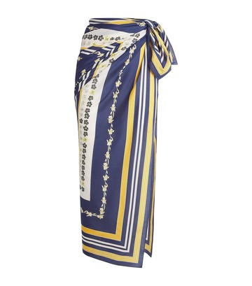 La Doublej Cotton-Silk Printed Pareo