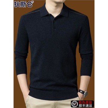 狄斯侖秋冬新款羊毛衫翻領毛衣針織上衣高檔商務休閑打底毛衣內搭