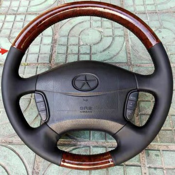 江淮老款瑞風祥和一家親穿梭方向盤套真皮手縫全包圍把套