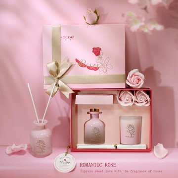七夕浪漫香薰蠟燭禮盒套裝結婚伴娘禮品高級感香氛情人節女生禮物 d7196