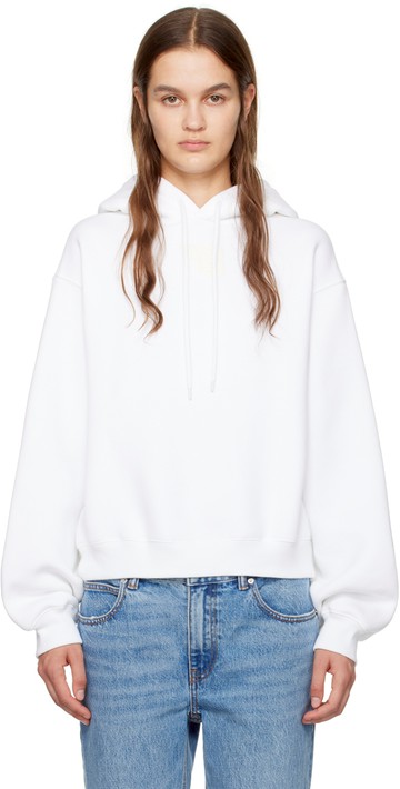 alexanderwang. t 白色连帽衫