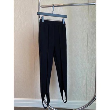 歐洲站2024年早春新品時髦復古蹬腳腿精緊致高密彈力塑形踩腳褲女