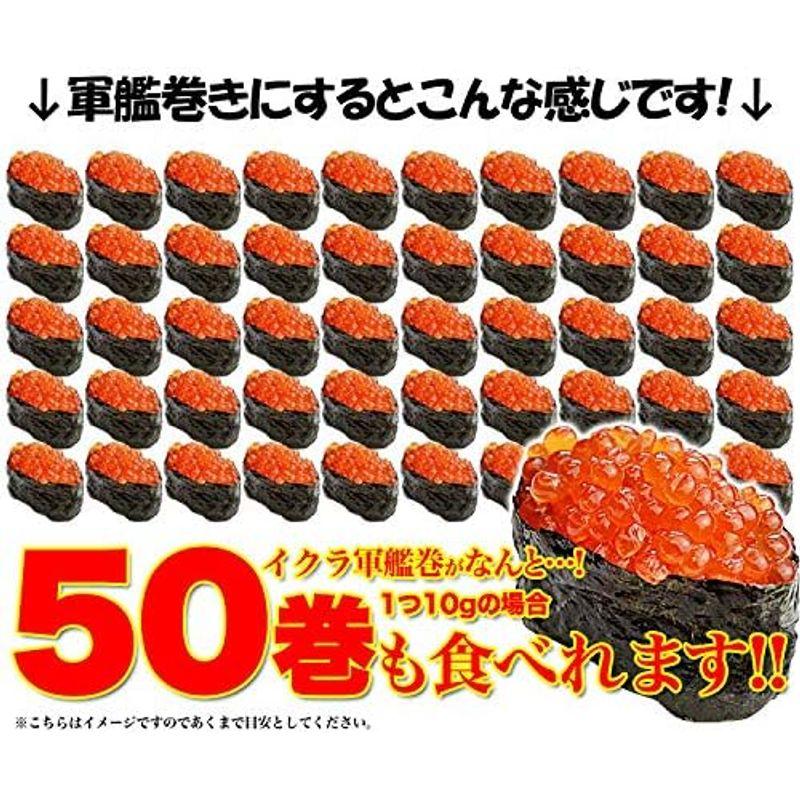 北海道産 シャケ いくら 500ｇ 醤油漬け 鮭 サケ 卵 イクラ丼 海鮮丼