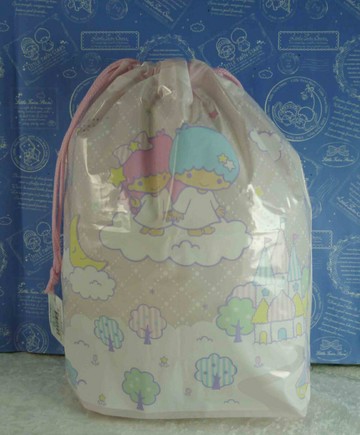【震撼精品百貨】Little Twin Stars KiKi&LaLa 雙子星小天使 袋子 粉 震撼日式精品百貨