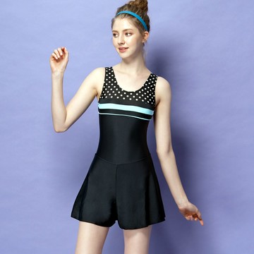 沙兒斯 連身褲裙女泳裝 B98906