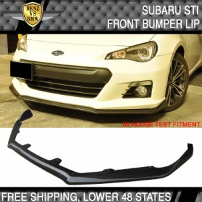 USパーツスバルBRZ 2Dr STIスタイルフロントバンパーリップ - カーボン