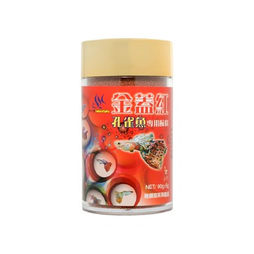 AQUAFUN 水之樂 金蓋紅孔雀魚專用飼料  90g  1瓶