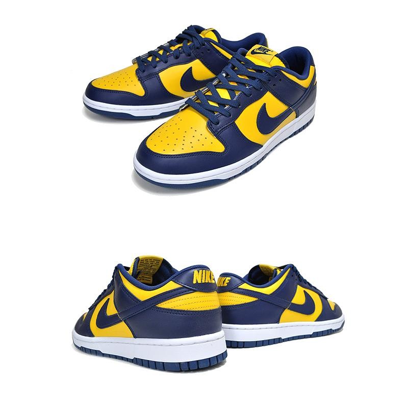 NIKE DUNK LOW RETRO MICHIGAN varsity maize/midnight navy dd1391 ...