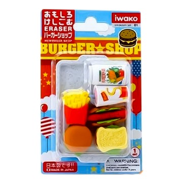 造型橡皮擦/漢堡店IWAKO:ER-BRI071