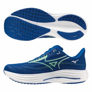 MIZUNO 美津濃 慢跑鞋 男鞋 運動鞋 緩震 4E超寬楦 RIDER 藍 J1GC250406