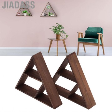 Jiadass Jiadass evgatsauto三角牆架架子組織者存儲帶有3個隔間的浮動書架，用於客廳臥室浴室