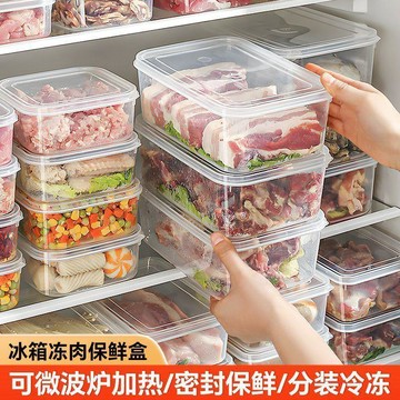 🔥可開統編🔥冰箱收納盒透明帶蓋水果蔬菜肉類冷凍保鮮盒抽屜式食品級儲物神器cqyx