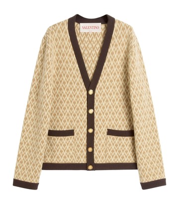 Valentino Garavani Virgin Wool Toute La V Cardigan