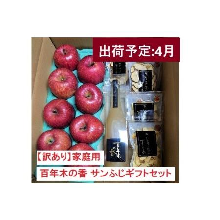 ふるさと納税 4月発送CA貯蔵  家庭用 百年木の香 サンふじギフトセット 青森県弘前市