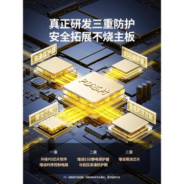 綠聯typec拓展塢macbook pro轉換器雷電配件usb擴展適用電腦轉接頭手機Mac筆記本擴展塢雙hdmi網線轉接口