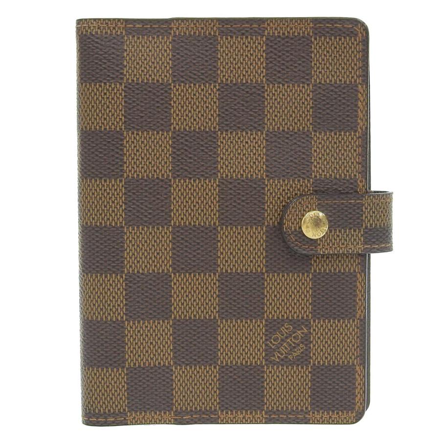 ルイヴィトン LOUIS VUITTON ダミエ アジェンダPM 手帳カバー エベヌ R20700 本物保証 超美品