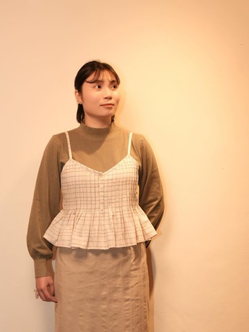 Merry Christmas - 細肩帶打褶上衣