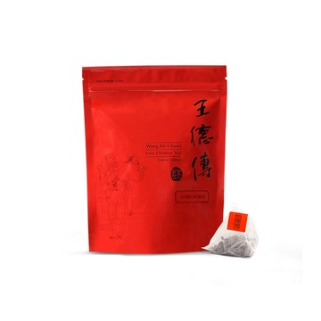 黑製普洱三角立體茶包30入-王德傳