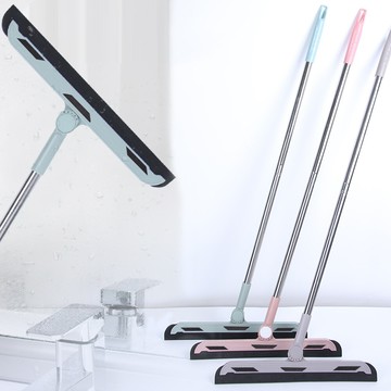 刮水掃把魔法掃帚 掃頭髮神器 180度旋轉刮水板 拖把刮刀 地刮 玻璃窗戶刮水器 掃水板