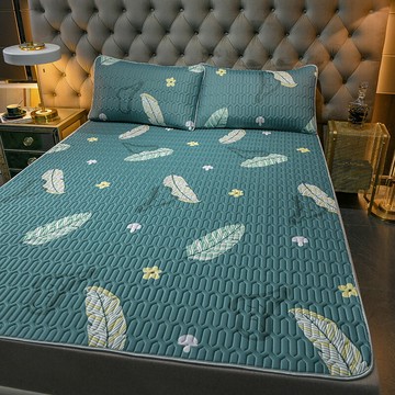 乳膠涼席三件套夏季空調軟席1.5米可水洗折疊1.8m學生宿舍冰絲席