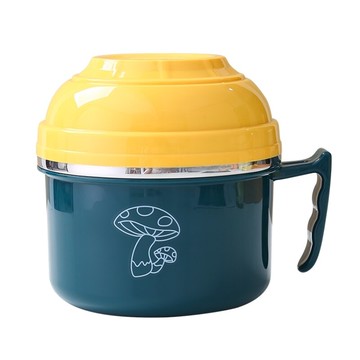 不銹鋼飯盒宿舍泡面碗兒童小學生防燙帶蓋食堂上班族便攜便當餐盒