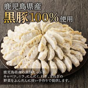 ふるさと納税 黒豚100%ギョウザ（10個入×8パック）　K189-003 薩摩 さつま 鹿児島県 鹿児島市 鹿児島 国産 大人気餃子 人気餃子 大人気.. 鹿児島県鹿児島市