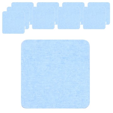 硅藻土吸水杯墊 正方形 隔熱 吸水  藍色  10 x 10 x 0.8cm  10個