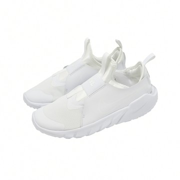 [ACS] Nike 慢跑鞋 Flex Runner 2 GS 大童 女鞋 白 無鞋帶 套入式 運動鞋 DJ6038-100