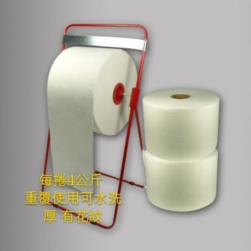 超重量4公斤 加厚擦拭紙 擦拭紙 大捲  壓花紋 食品廠 金屬加工廠 按摩店 診所 廚房清潔 超值優惠