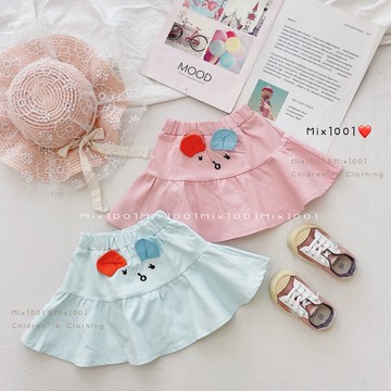 🦄🌈✨立體小耳朵刺繡短裙✨兒童可愛耳朵造型短裙 5-17