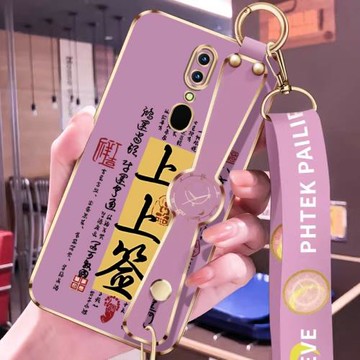 適用OPPOF11手機殼歐珀F11pr0電鍍腕帶ooppF11斜跨OPPOF11pro上上簽oppoa9送掛繩適用軟硅膠防摔保護套網紅超