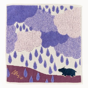 【Simple Zone】MiW style 手帕毛巾 (河馬與靜雨)