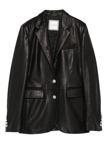 tagliatore leather blazer
