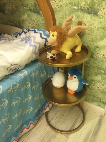 北歐現代簡約臥室床邊桌子陽臺小茶幾鐵藝床頭柜客廳沙發邊幾角幾