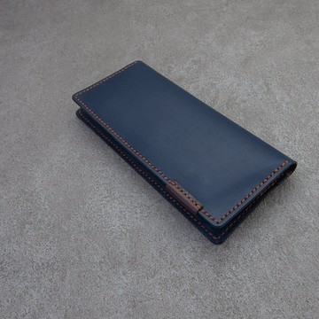 男用長夾 扁長夾 卡片夾層 手工 名片 手縫 皮夾 錢包 銀包 禮物