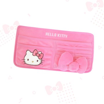 享夢城堡 遮陽板多功能套夾-HELLO KITTY 蝴蝶結-粉