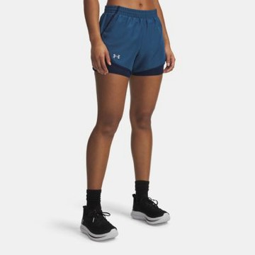 【UNDER ARMOUR】UA 女 Fly By 3吋 2in1 短褲_1382440-498