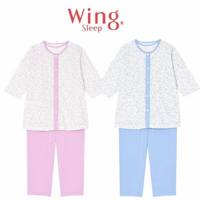 ☆新品☆ワコール MINTON 夏用 ローンリップル 素材 花柄 綿100