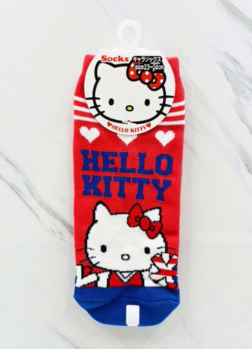 【震撼精品百貨】Hello Kitty 凱蒂貓~日本sanrio三麗鷗 KITTY襪子(23~24CM)紅心*09882