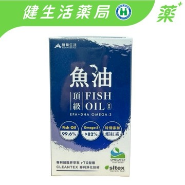魚油含量99.6%【健生活藥局】健業頂級魚油 60粒 omega3高達82% 添加”蝦紅素” 加拿大進口 現貨