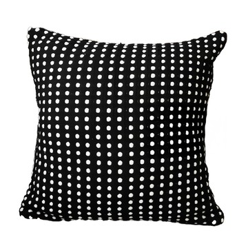 THiRTEEN 拾參家居 科爾馬格點抱枕套 聚酯纖維 單面  45 x 45cm  蒙馬特黑