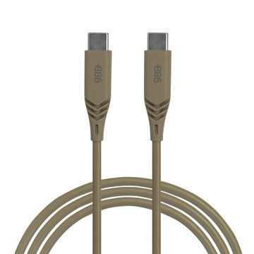 USB-C to TypeC 100W PD 快速傳輸充電線 1.2M 奶茶棕