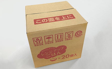 レンジ アップ ごはん 岡山県美咲町大垪和西棚田米（きぬむすめ）20パックセット 米 パック ごはん 保存 レトルト