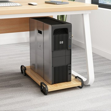 ??快速出貨?? 公司貨 臺式電腦主機托架置物架辦公室桌下機箱萬向輪可移動底座托盤支架