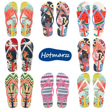hotmarzz黑瑪人字拖女夏季外穿海邊沙灘涼拖時尚夾趾夾拖浴室防滑