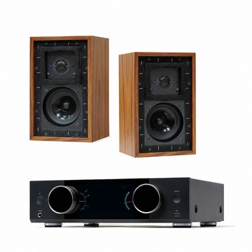 BestVox LS3/5A 書架型喇叭(玫瑰木11)+Onkyo Y-40網路串流綜合擴大機