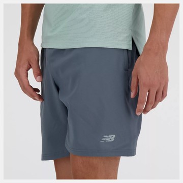 NEW BALANCE 短褲 NB 灰色 快乾 7吋 運動短褲 男 MS41234GT