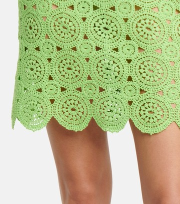 Rotate Silke cotton-blend crochet minidress